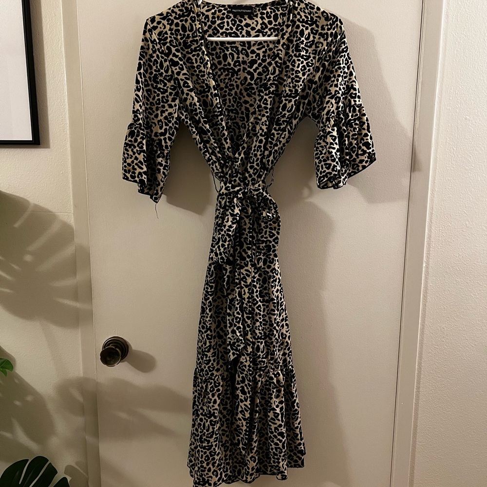 Pretty Little Thing animal print dress!!